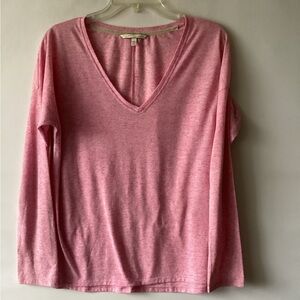 Victoria's Secret Pink Long Sleeve V-Neck Tee